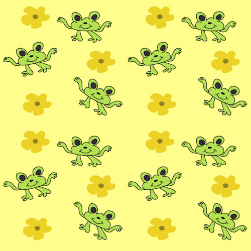 frogs digital pattern