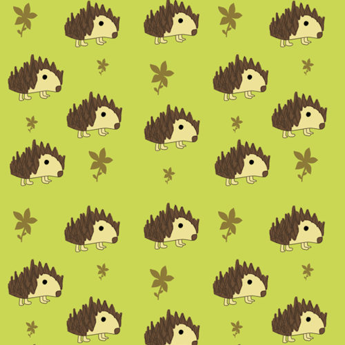 hedgehog digital pattern